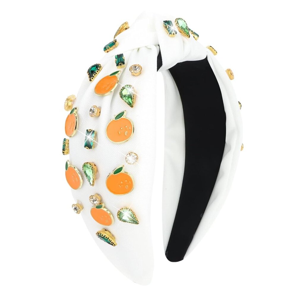 Orange Headband Fall Birthday Party Decorations Knotted Headband For Women Girls